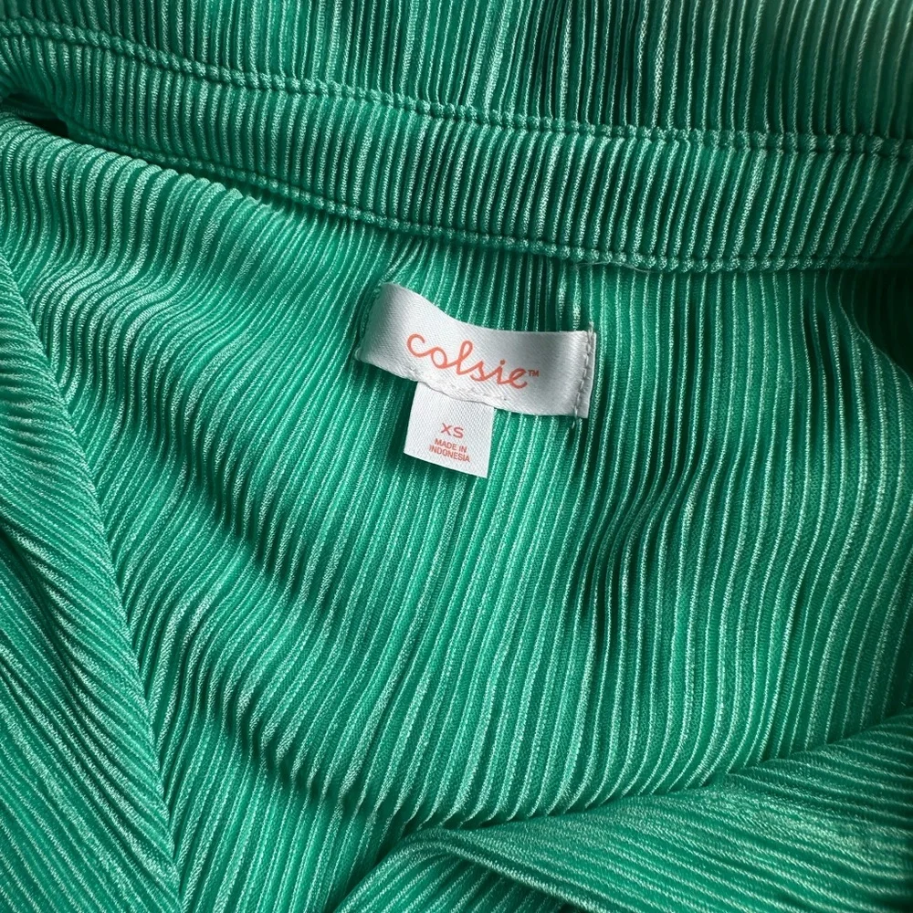 Colsie Green Ribbed Sleepwear Set - Picture 6 of 8